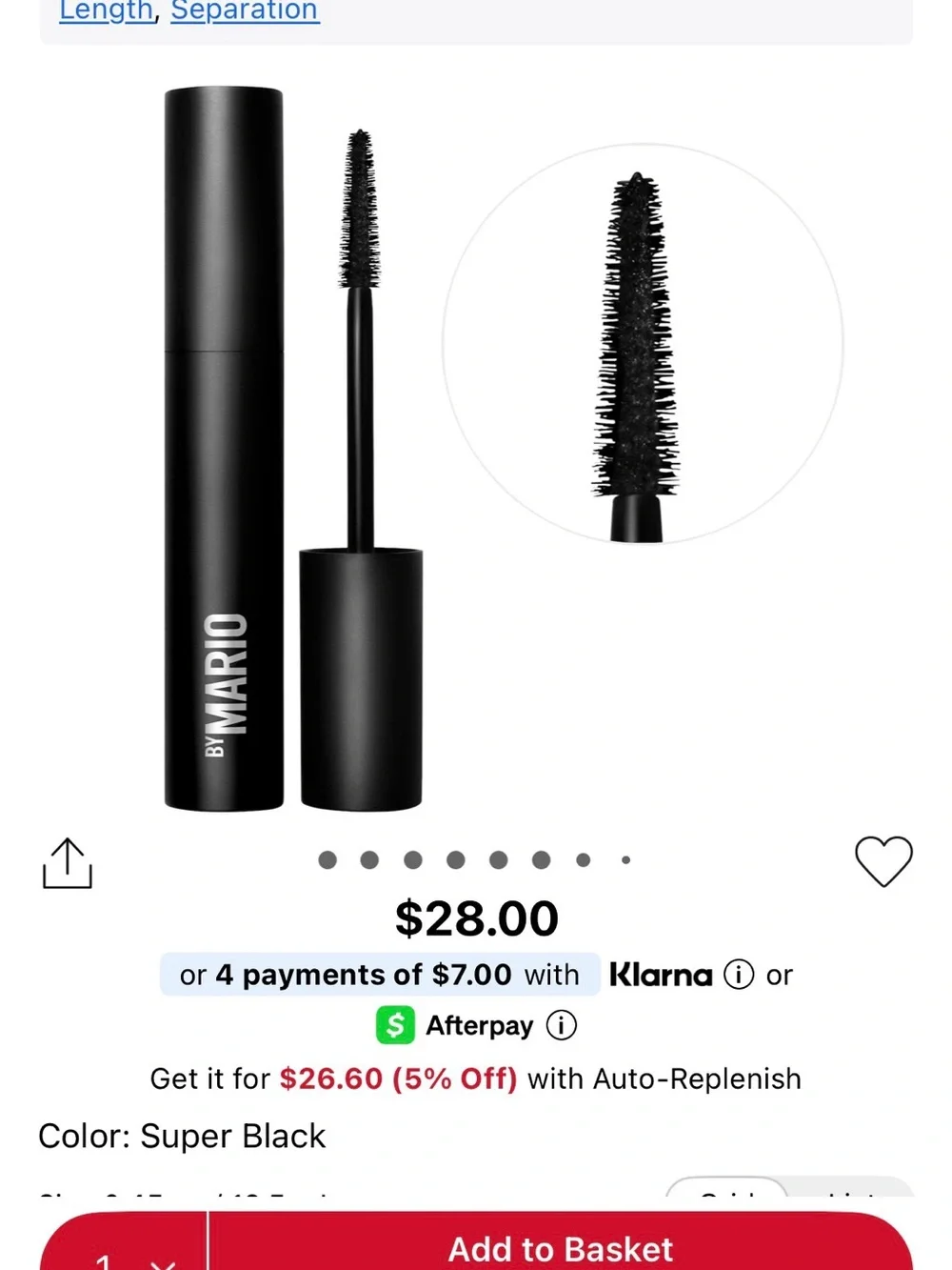 Makeup By Mario Master Mascara in Super Black